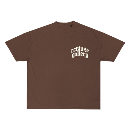 Brown Rekluse Logo Print Tee